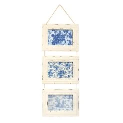 Delilah Triple Photo Frame White
