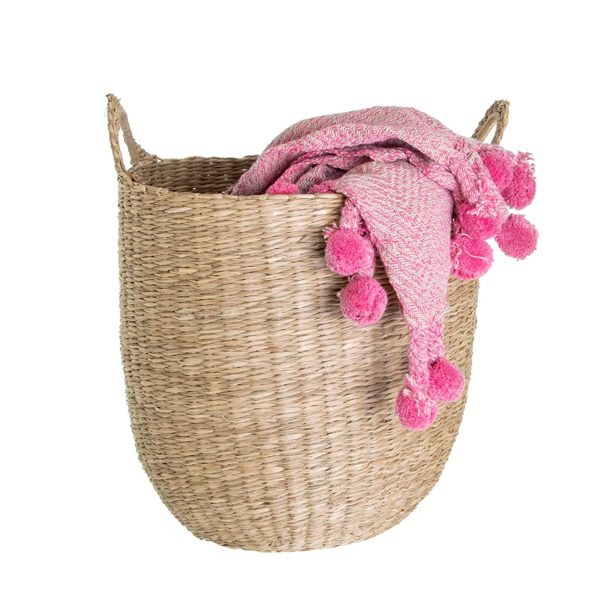 Woven Seagrass Storage Basket - Image 2
