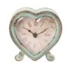 Boudoir Heart Clock Duck Egg