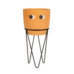 Tall Leggy Planter With Wire Stand