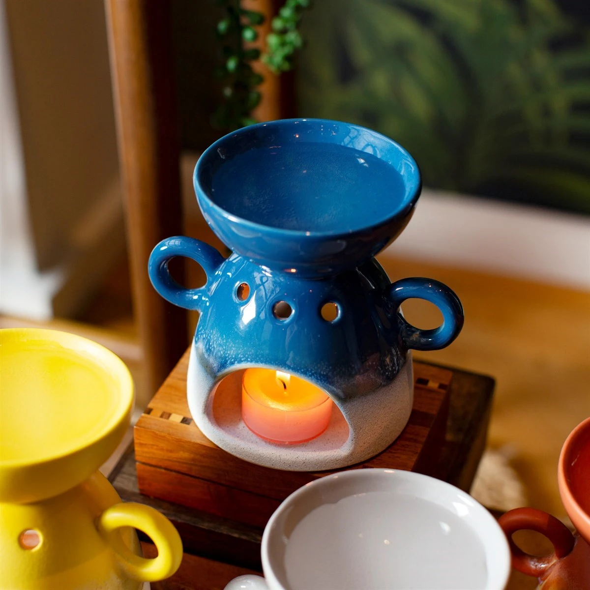 Mojave Glaze Blue Oil Burner - Image 2