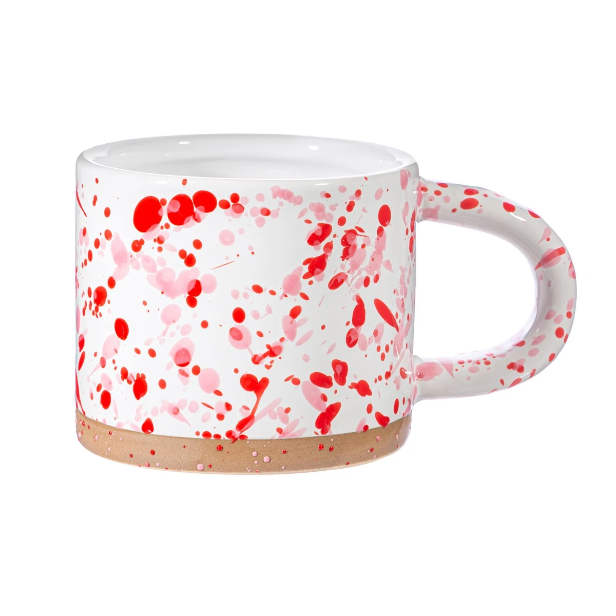 Pink And Red Splatterware Mug - Image 2