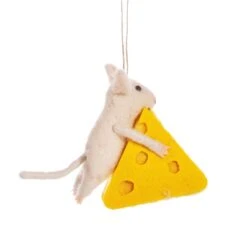 Mouse Gets The Cheese Felt Decoration