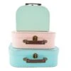 Pastel Retro Suitcases - Set Of 3