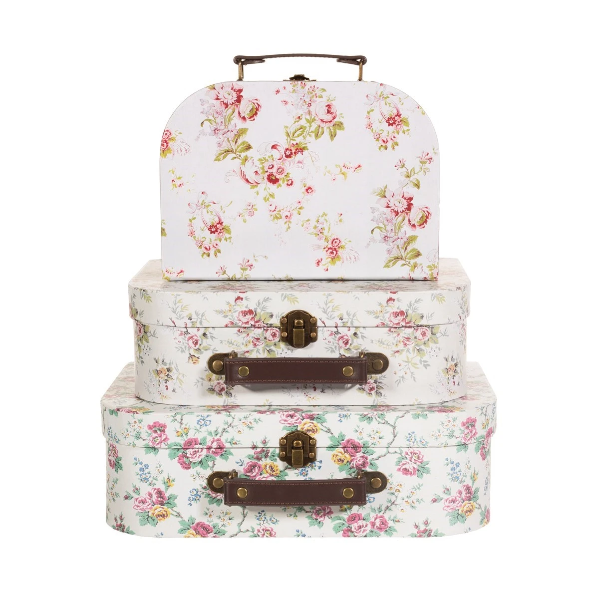 Wild Rose Suitcases - Set Of 3
