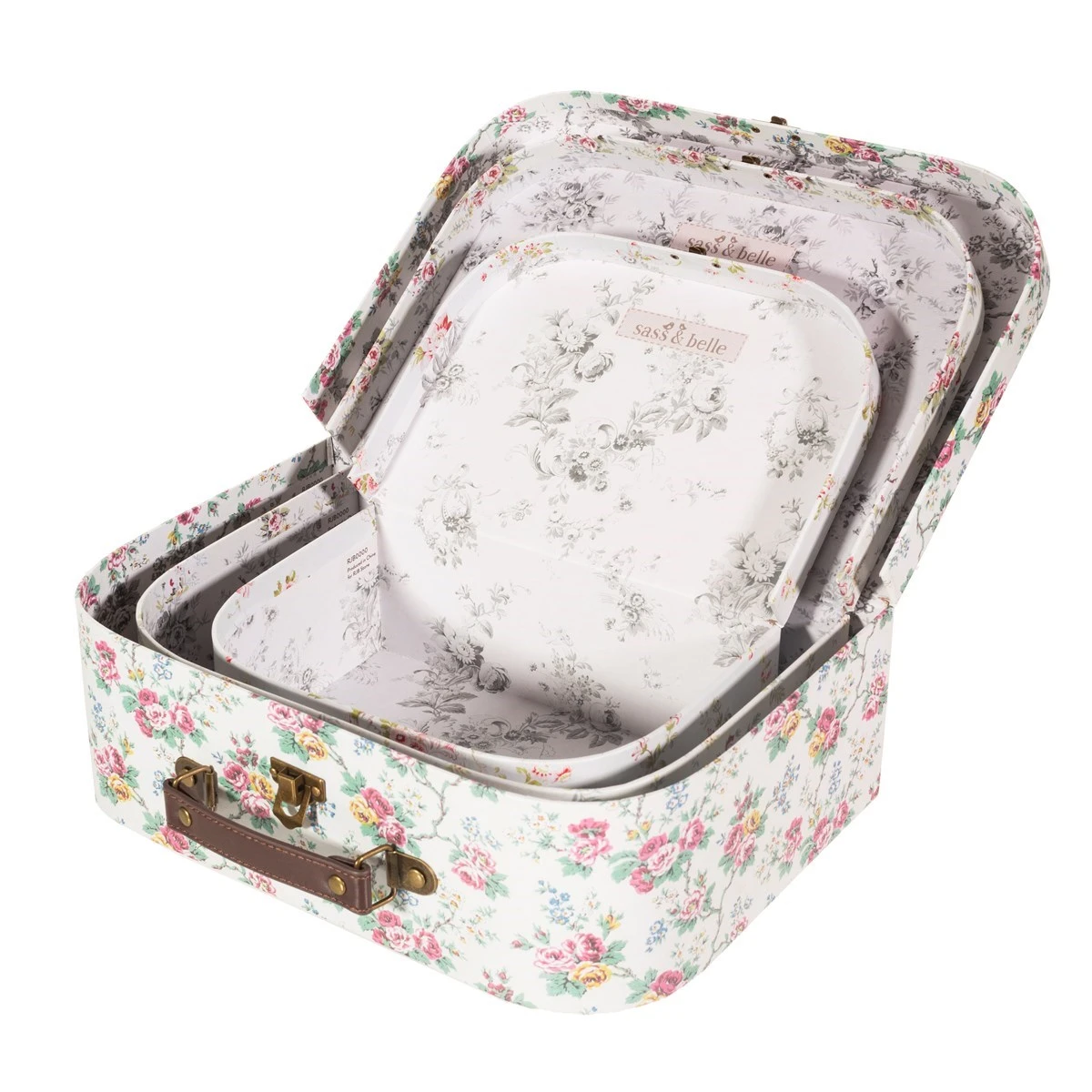 Wild Rose Suitcases - Set Of 3 - Image 3