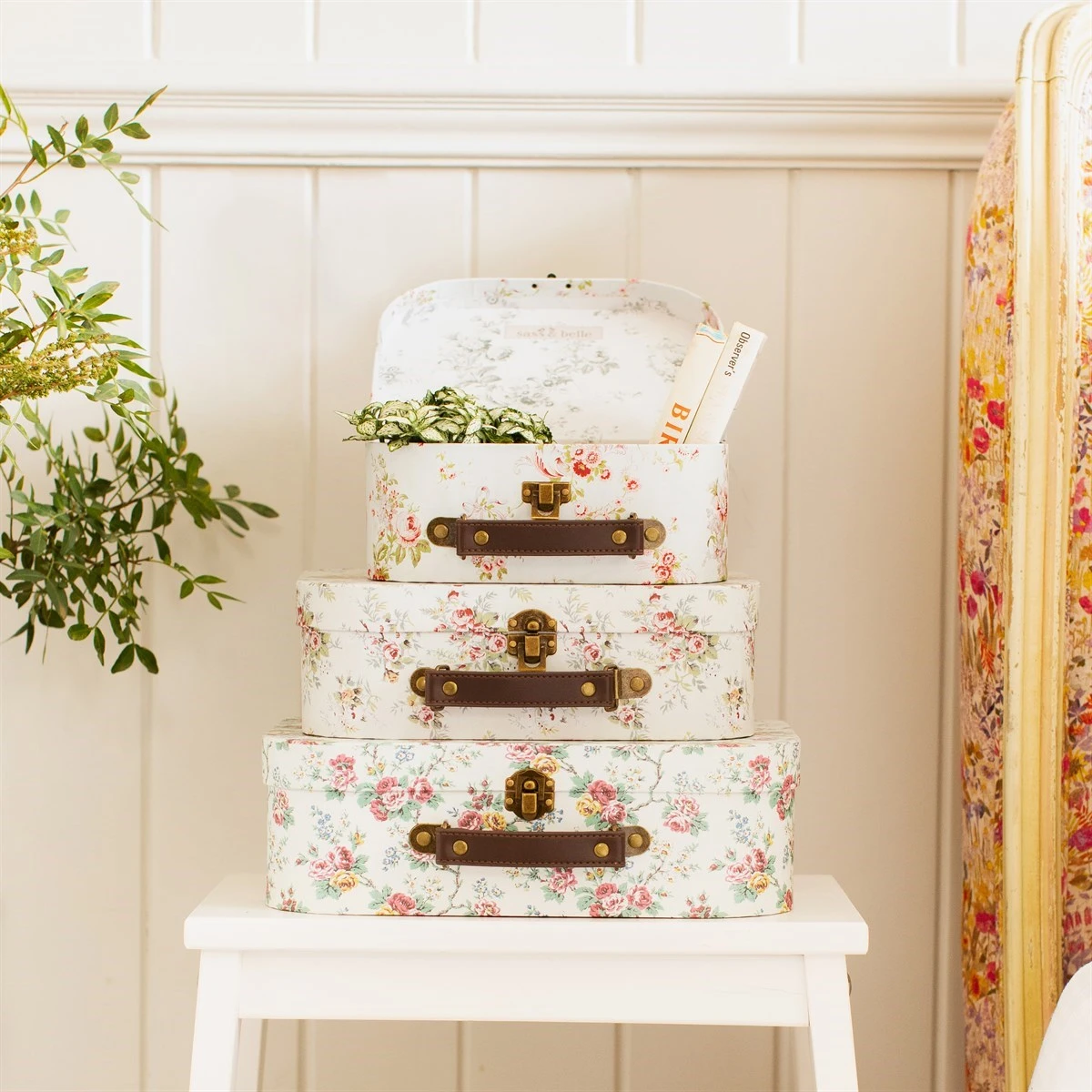 Wild Rose Suitcases - Set Of 3 - Image 7