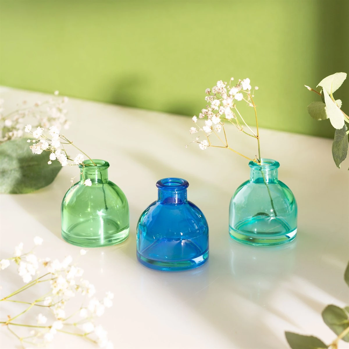 Cool Toned Mini Bud Vases - Set Of 3 - Image 3