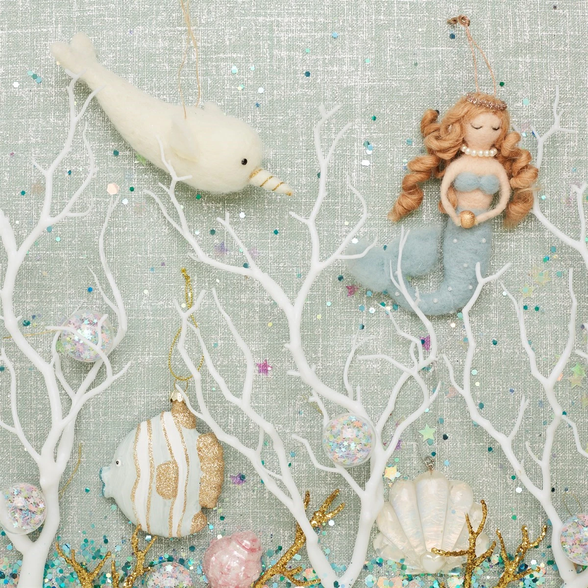 Pastel Stars Mini Baubles - Set Of 12 - Image 2