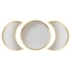 Moon Phases Gold Mirror - Set Of 3