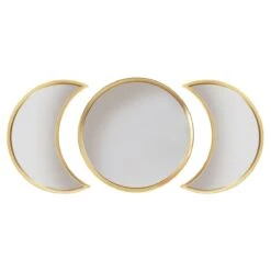 Moon Phases Gold Mirror - Set Of 3