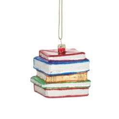 Stack Of Books Shaped Bauble