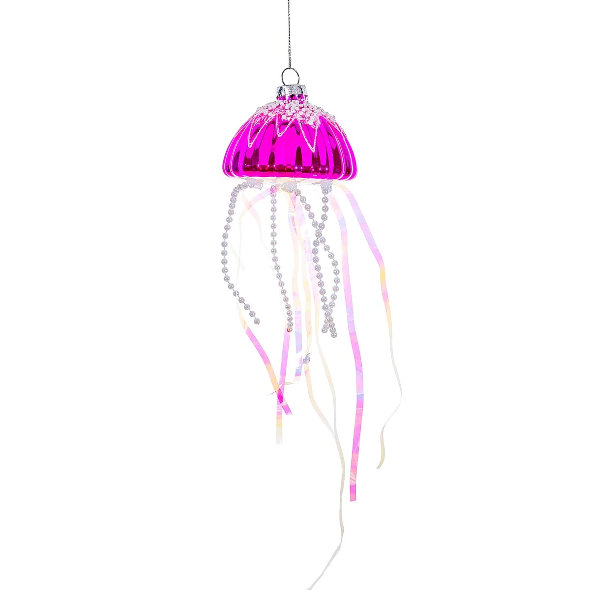 Pink Jellyfish Shaped Bauble - Image 2