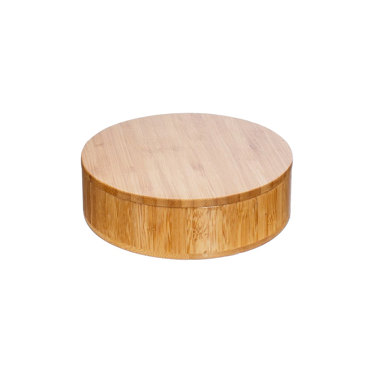 Round Bamboo Jewellery Box - Image 4