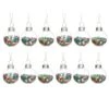 Mini Disco Stars Baubles - Set Of 12
