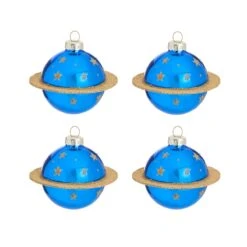 Planet Shaped Bauble - Set Of 4