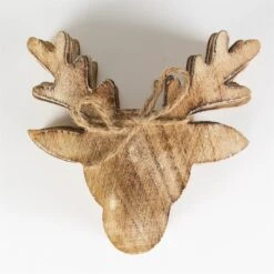 Wooden Stag Head Coasters - Set Of 6