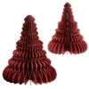 Crimson Honeycomb Tree Standing Decoration - Set Of 2