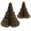 Grey Honeycomb Tree Standing Decoration - Set Of 2