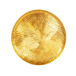 Hammered Gold Metal Tray